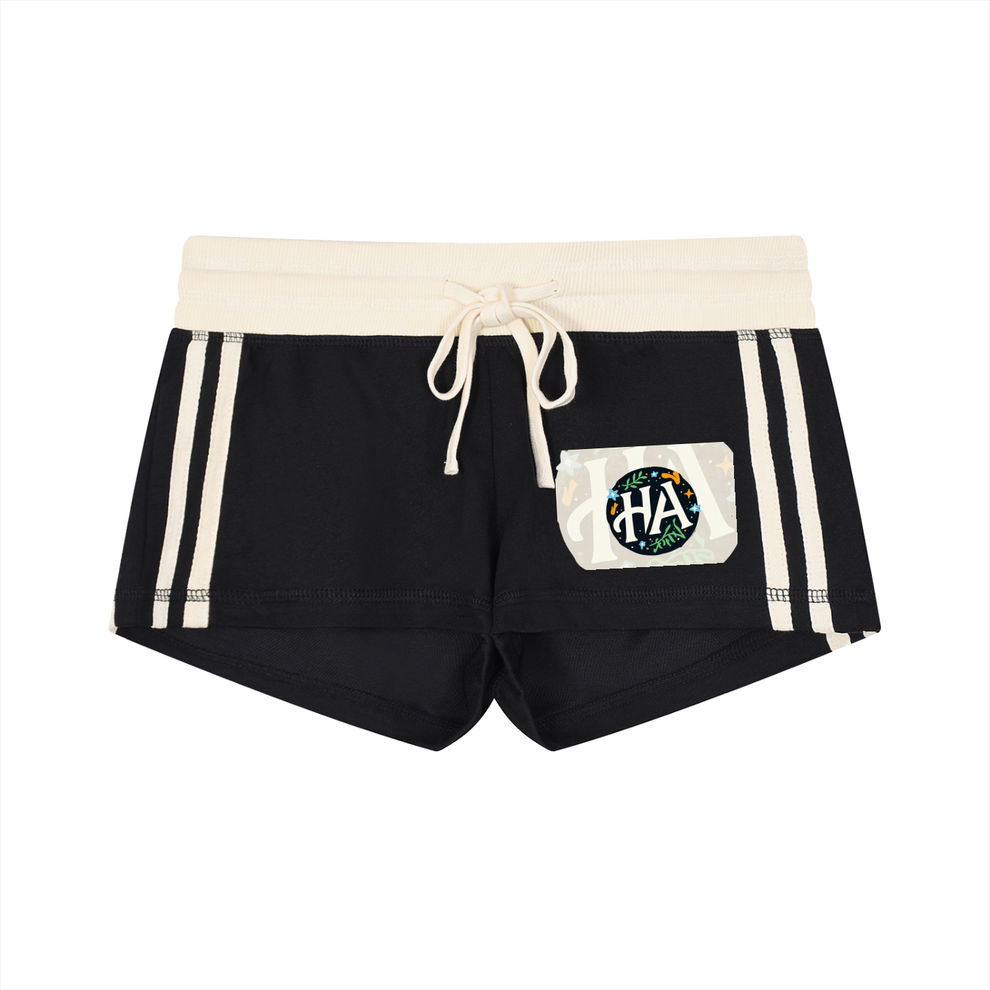 Women's Contrast Stripe Track Shorts
