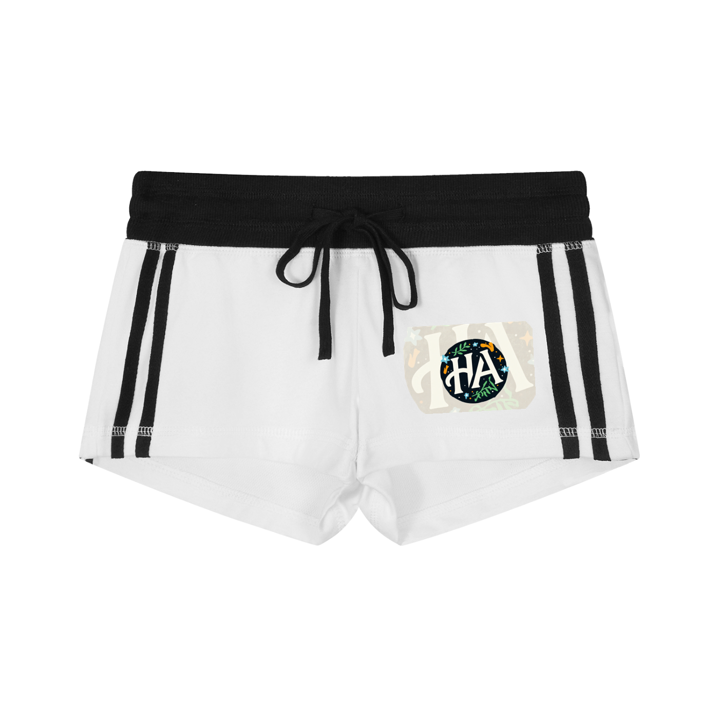 Women's Contrast Stripe Track Shorts