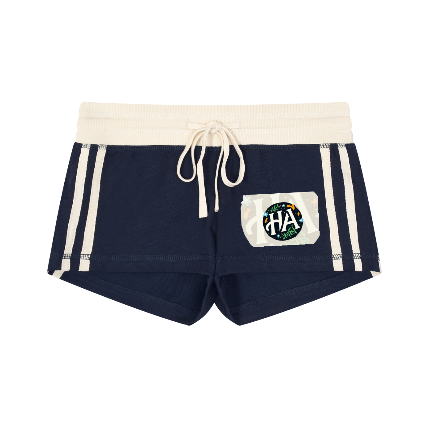 Women's Contrast Stripe Track Shorts